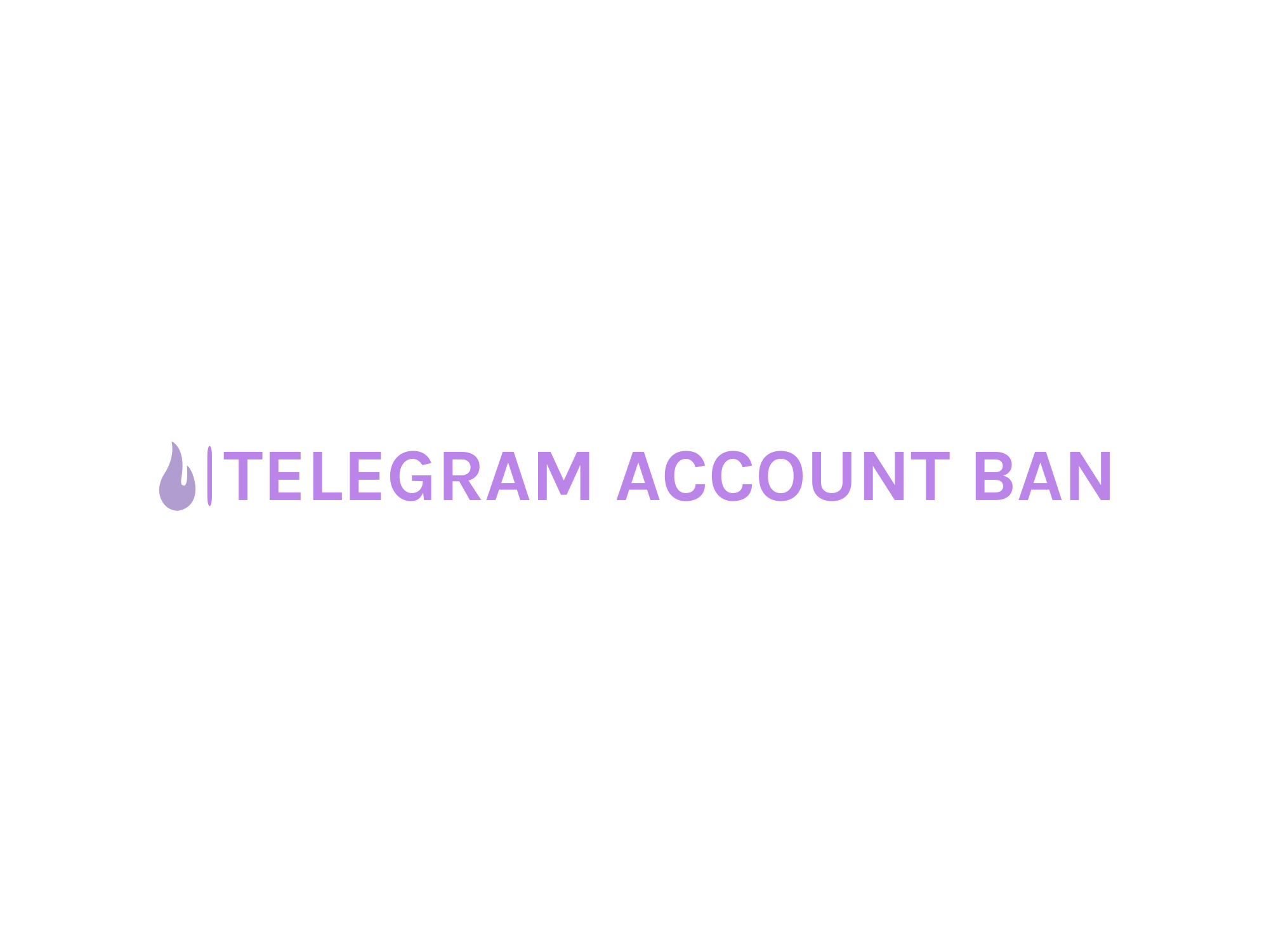 telegram account ban 로고